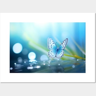 Butterfly Forest Nature Serene Tranquil Posters and Art